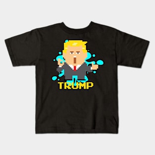 President Trump Pixel Character Kids T-Shirt